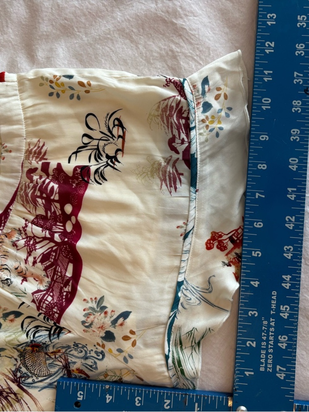 Ivory Floral & Tiger Print Ruffle-Hem Skort - Picture 7 of 11